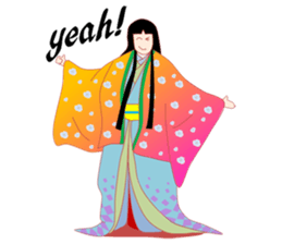 Amazing! Cute Kimono Girl Japan sticker #13205034