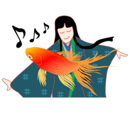 Amazing! Cute Kimono Girl Japan sticker #13205042