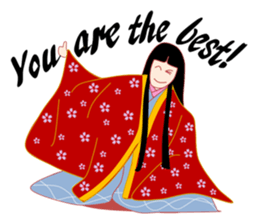 Amazing! Cute Kimono Girl Japan sticker #13205043