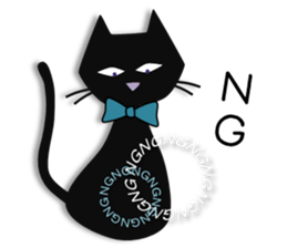 kacco's Black Cat sticker #13205544