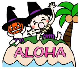Hawaiian Girl ocyame of autumn 1 sticker #13205788