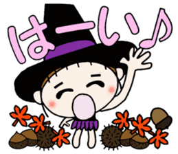 Hawaiian Girl ocyame of autumn 1 sticker #13205810