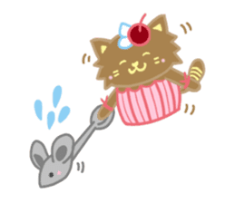 Cup Cat & Cake Cat sticker #13206863