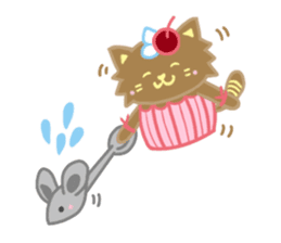 Cup Cat & Cake Cat sticker #13206863