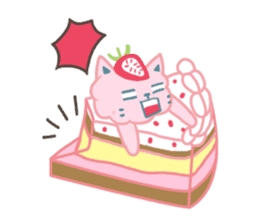 Cup Cat & Cake Cat sticker #13206870