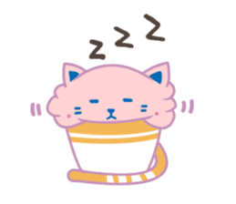 Cup Cat & Cake Cat sticker #13206890