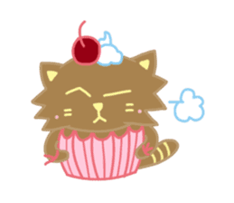 Cup Cat & Cake Cat sticker #13206894