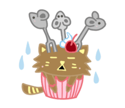 Cup Cat & Cake Cat sticker #13206898