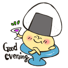 English version Mr. rice-ball mushroom3. sticker #13207064