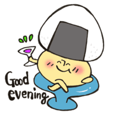 English version Mr. rice-ball mushroom3. sticker #13207064
