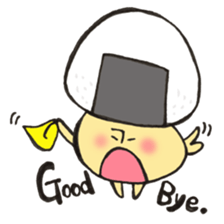 English version Mr. rice-ball mushroom3. sticker #13207065