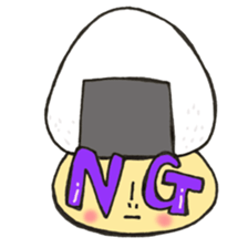 English version Mr. rice-ball mushroom3. sticker #13207068