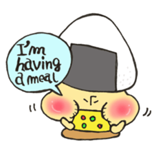 English version Mr. rice-ball mushroom3. sticker #13207069