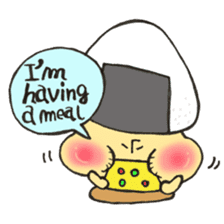 English version Mr. rice-ball mushroom3. sticker #13207069