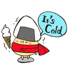 English version Mr. rice-ball mushroom3. sticker #13207076