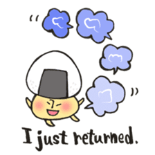 English version Mr. rice-ball mushroom3. sticker #13207082