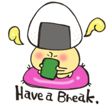 English version Mr. rice-ball mushroom3. sticker #13207083