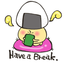 English version Mr. rice-ball mushroom3. sticker #13207083