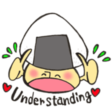 English version Mr. rice-ball mushroom3. sticker #13207084