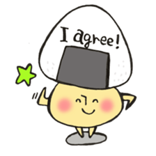 English version Mr. rice-ball mushroom3. sticker #13207087