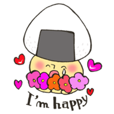 English version Mr. rice-ball mushroom3. sticker #13207089