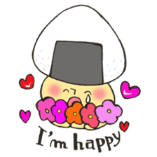 English version Mr. rice-ball mushroom3. sticker #13207089