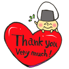 English version Mr. rice-ball mushroom3. sticker #13207090