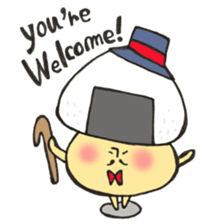 English version Mr. rice-ball mushroom3. sticker #13207095