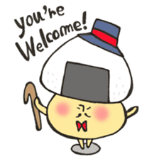 English version Mr. rice-ball mushroom3. sticker #13207095