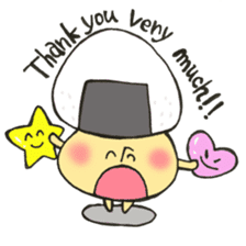 English version Mr. rice-ball mushroom3. sticker #13207098