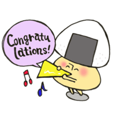 English version Mr. rice-ball mushroom3. sticker #13207099