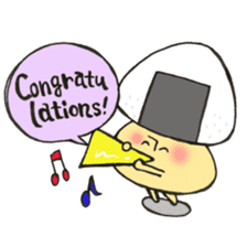 English version Mr. rice-ball mushroom3. sticker #13207099