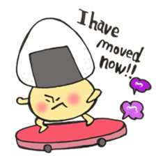 English version Mr. rice-ball mushroom3. sticker #13207100
