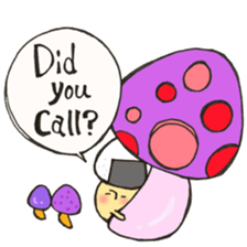 English version Mr. rice-ball mushroom3. sticker #13207101