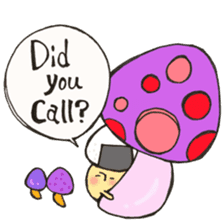 English version Mr. rice-ball mushroom3. sticker #13207101
