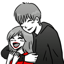 Manga couple in love 5 sticker #13208570