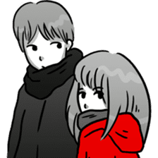 Manga couple in love 5 sticker #13208571