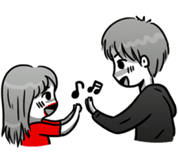 Manga couple in love 5 sticker #13208572