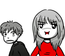 Manga couple in love 5 sticker #13208577