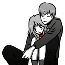 Manga couple in love 5 sticker #13208581