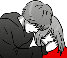 Manga couple in love 5 sticker #13208592