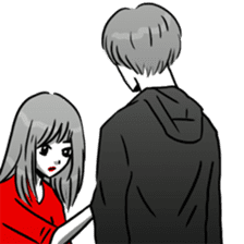 Manga couple in love 5 sticker #13208598