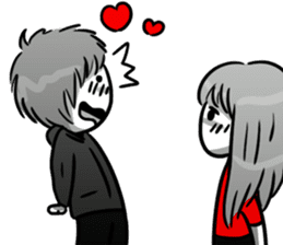 Manga couple in love 5 sticker #13208601