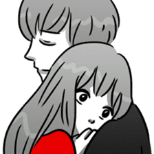 Manga couple in love 5 sticker #13208604