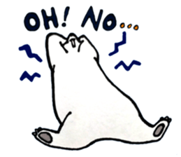 Unrestrained Polar Bear sticker #13210031