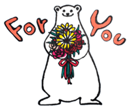 Unrestrained Polar Bear sticker #13210034