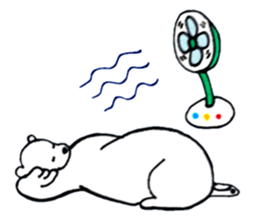 Unrestrained Polar Bear sticker #13210036