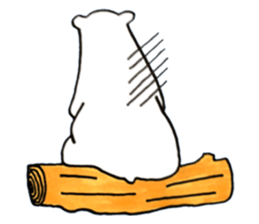 Unrestrained Polar Bear sticker #13210037