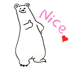 Unrestrained Polar Bear sticker #13210039