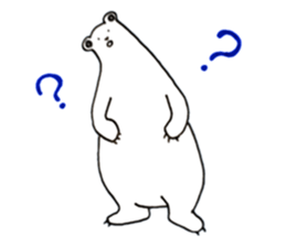 Unrestrained Polar Bear sticker #13210040